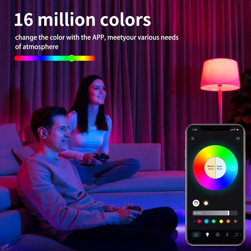 1-12pcs WiFi Smart LED Bulb Bluetooth Light Bulbs AC85-265V Dimmable Spotlight Bulb E27 RGB+CW+WW LED Color Change Lamp For Home
